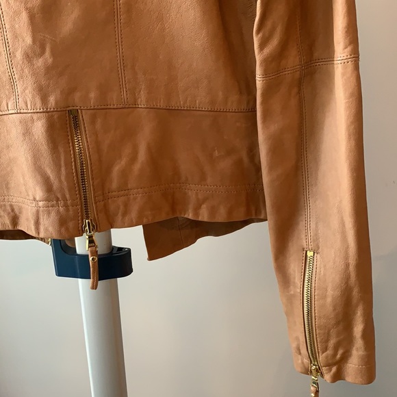 Haute Hoodie - Beautiful tan leather jacket - Picture 5 of 12
